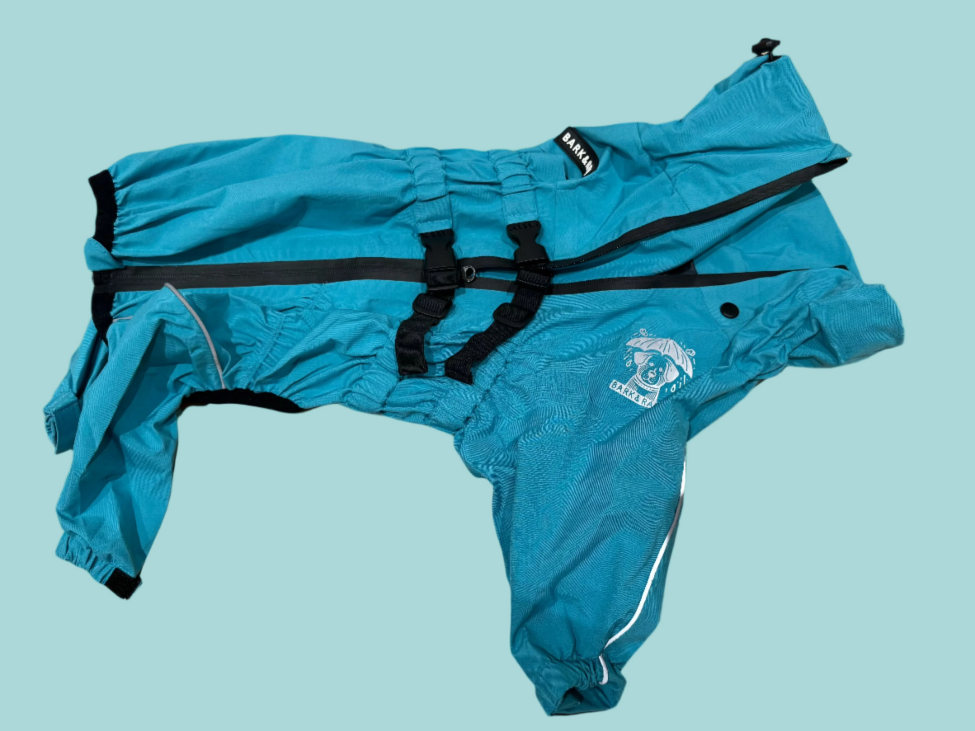 Bark&Rain Dog Rain jacket in blue color